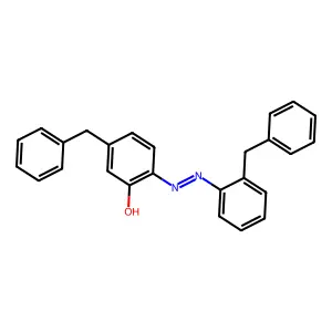 Phenol, 5-(phenylmethyl)-2-[[2-(phenylmethyl)phenyl]azo]- structure