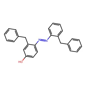 Phenol, 3-(phenylmethyl)-4-[[2-(phenylmethyl)phenyl]azo]- structure