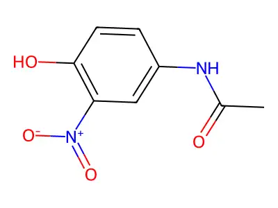 N-(4-Hydroxy-3-nitrophenyl)acetamide structure