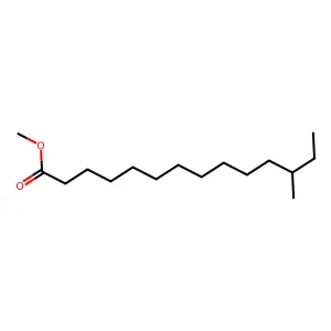 Methyl 12-methyltetradecanoate structure