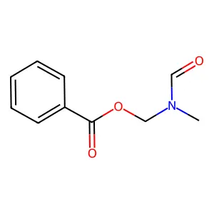 [Formyl(methyl)amino]methyl benzoate structure