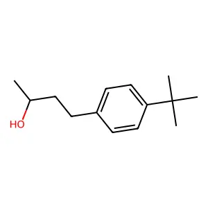 Benzenepropanol, 4-(1,1-dimethylethyl)-alpha-methyl- structure