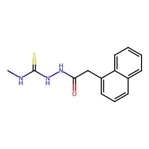 N-methyl-2-(1-naphthylacetyl)hydrazinecarbothioamide structure