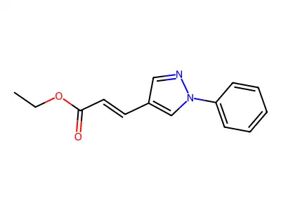 3-(1-Phenyl-4-pyrazolyl)-2-propenoic acid ethyl ester structure