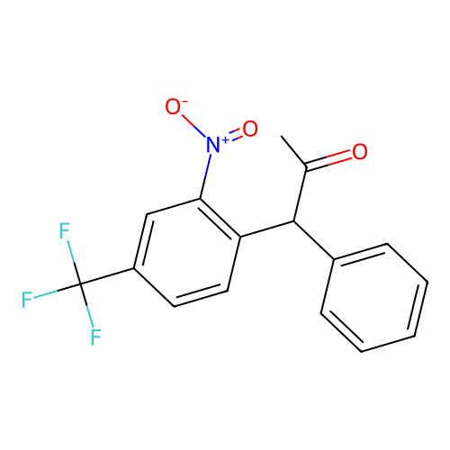 1-[2-Nitro-4-(trifluoromethyl)phenyl]-1-phenylpropan-2-one structure