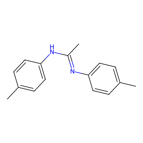 N,N'-bis(4-methylphenyl)ethanimidamide structure