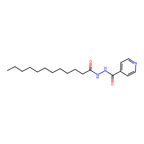 N'-Dodecanoylisonicotinohydrazide structure