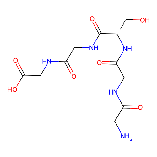 Glycine, glycylglycyl-L-serylglycyl- structure