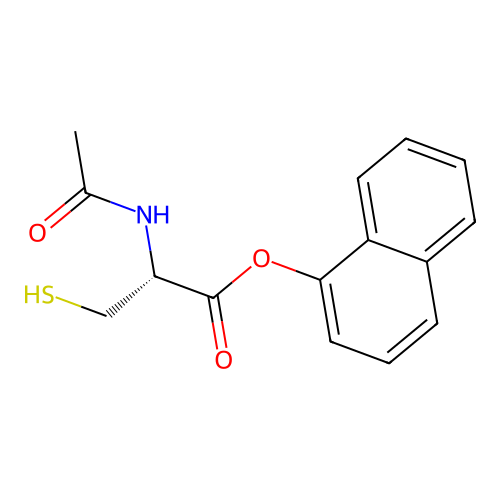 N-{1-[(Naphthalen-1-yl)oxy]-1-oxo-3-sulfanylpropan-2-yl}ethanimidic acid structure