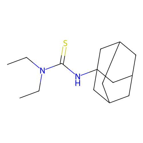 3-((3s,5s,7s)-Adamantan-1-yl)-1,1-diethylthiourea structure