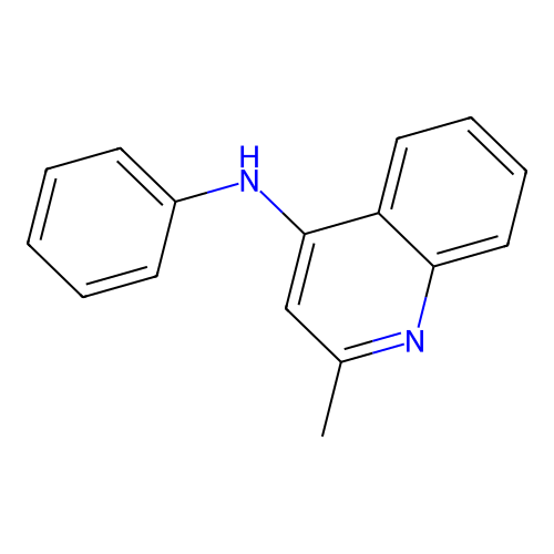 2-methyl-N-phenylquinolin-4-amine structure