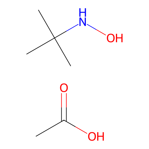 tert-Butylhydroxylamine acetate structure