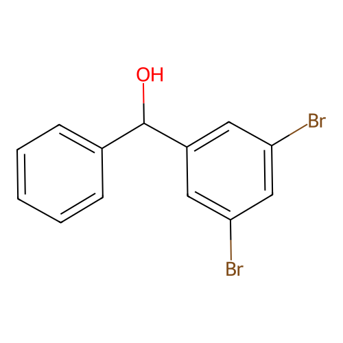 (3,5-Dibromophenyl)(phenyl)methanol structure