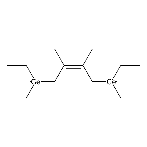 [(Z)-4-(diethyl-lambda3-germanyl)-2,3-dimethylbut-2-enyl]-diethyl structure