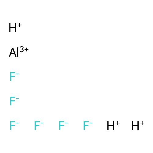 Trihydrogen hexafluoroaluminate structure