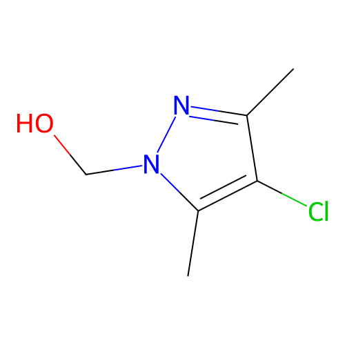(4-chloro-3,5-dimethyl-1H-pyrazol-1-yl)methanol structure