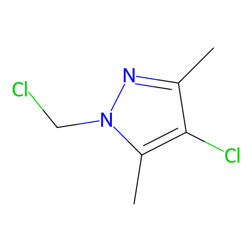 4-chloro-1-(chloromethyl)-3,5-dimethyl-1H-pyrazole structure