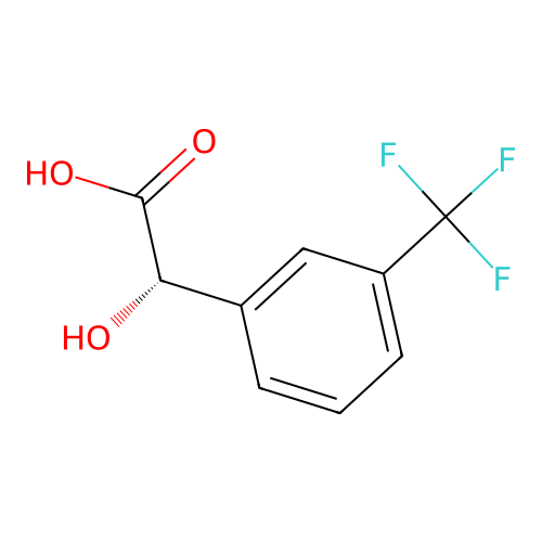 (2S)-2-hydroxy-2-(3-(trifluoromethyl)phenyl)acetic acid structure