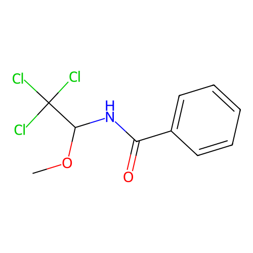 N-(2,2,2-trichloro-1-methoxyethyl)benzamide structure