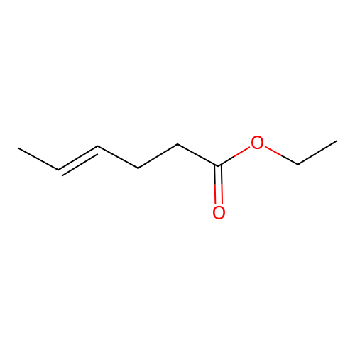 Ethyl cis-4-hexenoate structure
