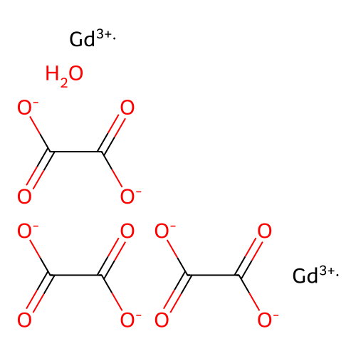 Gadolinium(III) oxalate hydrate structure