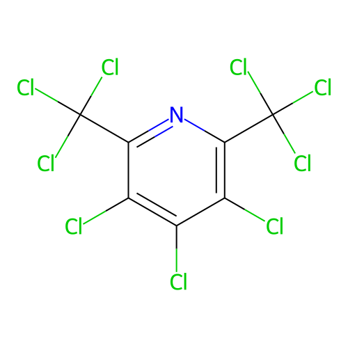 3,4,5-Trichloro-2,6-bis(trichloromethyl)pyridine structure