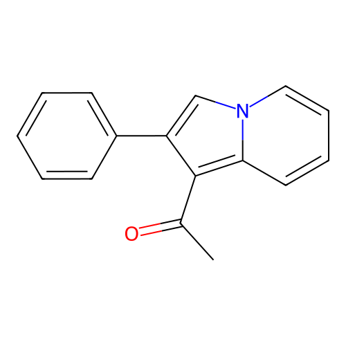 1-(2-Phenyl-1-indolizinyl)ethanone structure