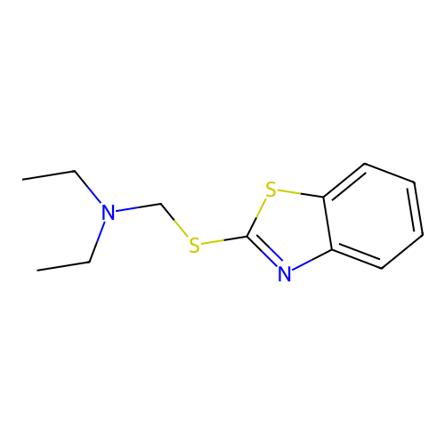N-((1,3-Benzothiazol-2-ylthio)methyl)-N,N-diethylamine structure