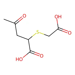 2-[(Carboxymethyl)sulfanyl]-4-oxopentanoic acid structure