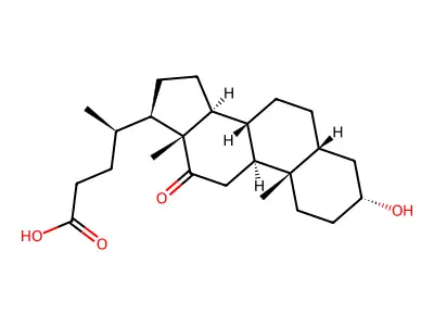 12-Ketolithocholic acid structure