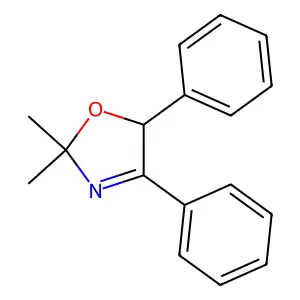 Oxazole, 2,5-dihydro-2,2-dimethyl-4,5-diphenyl- structure
