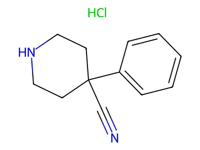 4-Piperidinecarbonitrile, 4-phenyl- structure