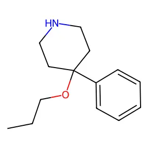 4-Phenyl-4-propoxypiperidinium chloride structure