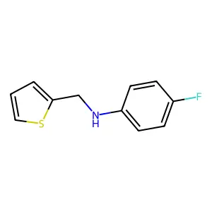 4-fluoro-N-(thiophen-2-ylmethyl)aniline structure