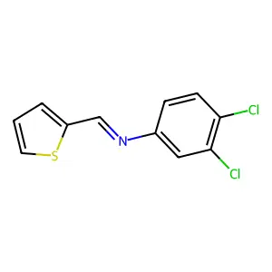 3,4-Dichloro-N-(2-thienylmethylene)aniline structure