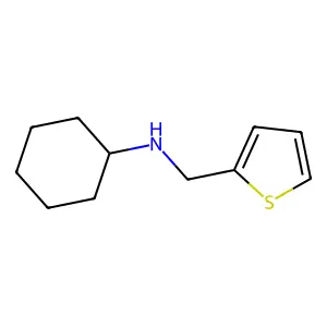 N-(thiophen-2-ylmethyl)cyclohexanamine structure