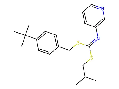 (4- methyl2-methylpropyl-3-pyridinylcarbonimidodithioate structure