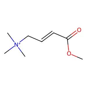 2-Buten-1-aminium, 4-methoxy-N,N,N-trimethyl-4-oxo- structure