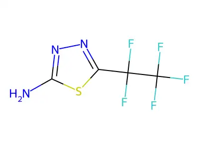 5-(1,1,2,2,2-Pentafluoroethyl)-1,3,4-thiadiazol-2-amine structure