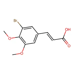 3-Bromo-4,5-dimethoxycinnamic acid structure