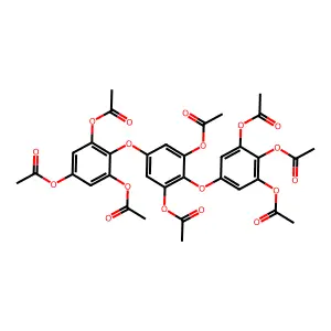 Trifuhalol octaacetate structure