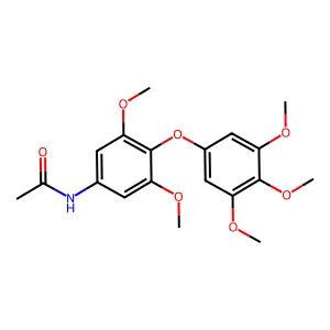 N-[3,5-dimethoxy-4-(3,4,5-trimethoxyphenoxy)phenyl]acetamide structure