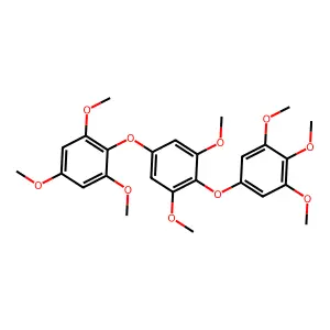 1,3-Dimethoxy-5-(2,4,6-trimethoxyphenoxy)-2-(3,4,5-trimethoxyphenoxy)benzene structure