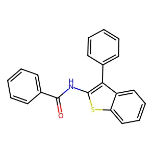 N-(3-苯基-1-苯并噻吩-2-基)苯甲酰胺 structure