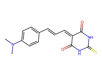 5-[(E)-3-[4-(dimethylamino)phenyl]prop-2-enylidene]-2-sulfan structure