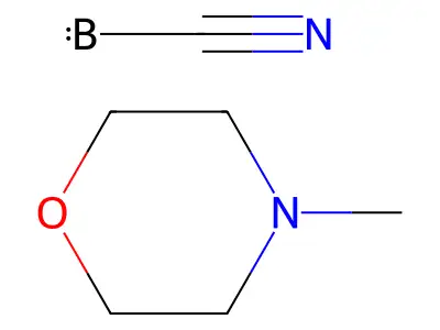 Boron, (cyano-C)dihydro(4-methylmorpholine)-N(sup 4)-, (T-4)- structure