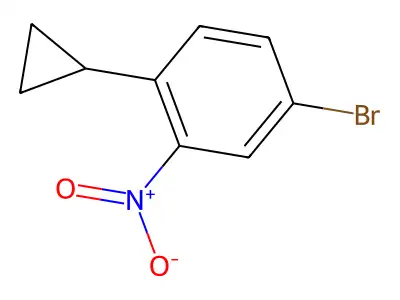 4-Bromo-1-cyclopropyl-2-nitrobenzene structure
