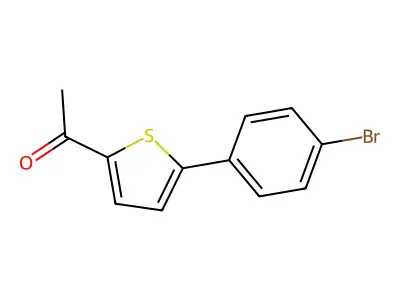 1-[5-(4-Bromophenyl)thiophen-2-yl]ethan-1-one structure