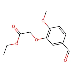 Ethyl (5-formyl-2-methoxyphenoxy)acetate structure