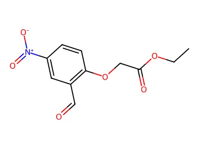 Ethyl 2-(2-formyl-4-nitrophenoxy)acetate structure